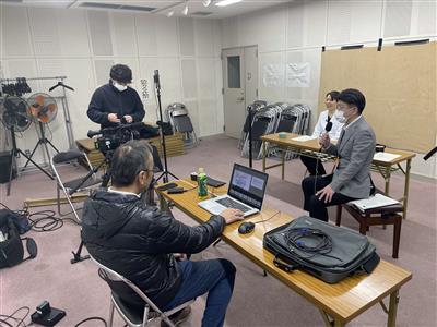 栄養動画の撮影の様子