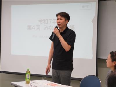 今回で最後の参加となる岡﨑先生のご挨拶の様子