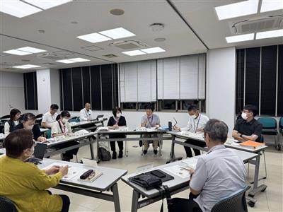 在宅医療介護チームの協議の様子