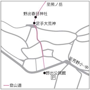 熊ノ岳位置図 熊ノ岳位置図
