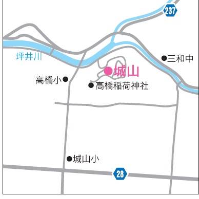 城山位置図 城山位置図