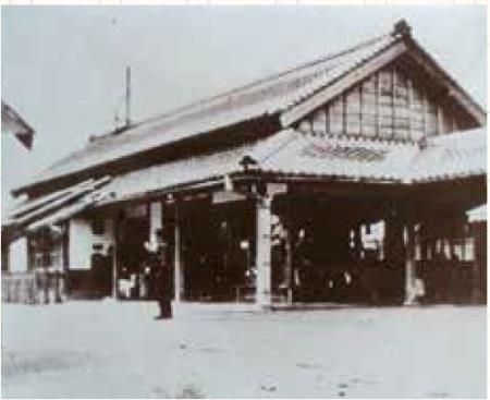 当時の池田停車場 当時の池田停車場