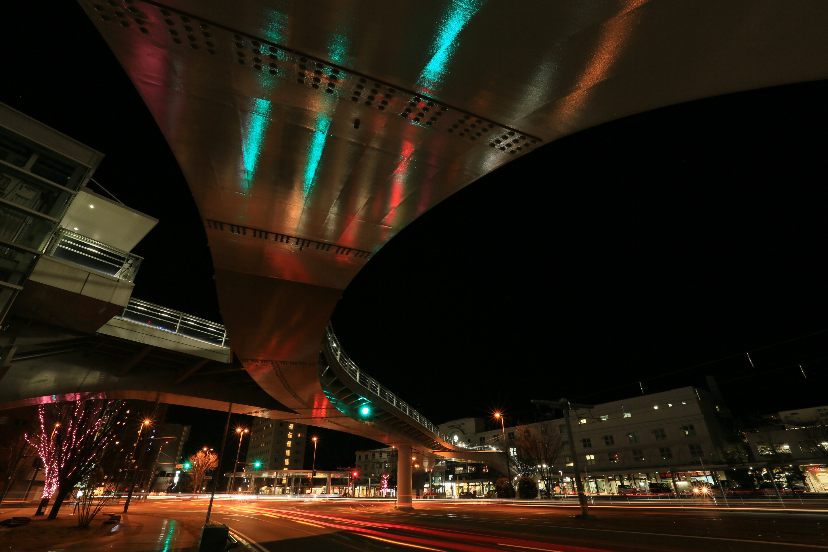 熊本駅前夜景 熊本駅前夜景