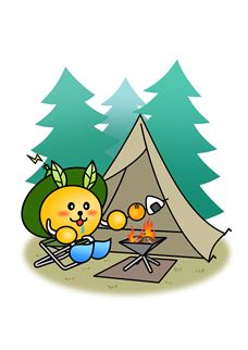 ソロキャンプをしているにしまる