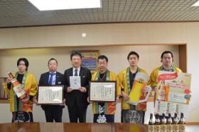 1.11「熊本屋台村キリン一番搾りの日」熊本城災害復旧支援金贈呈式