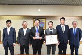 3.6熊本東南ロータリークラブ様からの熊本城へのテント寄贈