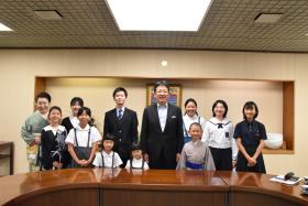 民謡全国大会出場に伴う表敬訪問