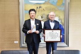 肥銀カード株式会社様からの熊本城復元整備基金への寄附金贈呈