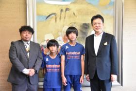 サイレコ・エスペランサ熊本の全国大会出場に伴う表敬訪問