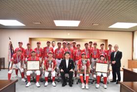 熊本西リトルシニアの全国大会出場に伴う表敬訪問
