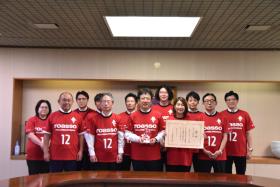 スポーツ庁長官賞受賞に伴う表敬訪問