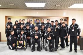 第23回全国障がい者スポーツ大会「SAGA2024」成績報告に伴う副市長表敬訪問