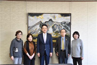 令和7年2月20日（木曜日）熊本県原爆被害者団体協議会様による表敬訪問