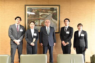 JICA海外協力隊隊員派遣に伴う表敬訪問
