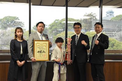 第7回W.K.Oジャパンアスリートカップ決勝大会（全国大会）準優勝に伴う表敬訪問