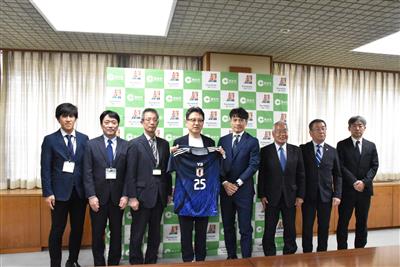 令和7年5月7日（水曜日）公益財団法人日本サッカー協会様及び一般社団法人熊本県サッカー協会様の表敬訪問