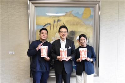 令和7年7月15日（火曜日）「BELLA AWARDS2025」アグリ・フードテックウーマンプレナー部門 1位受賞に伴う株式会社ふく成様の表敬訪問