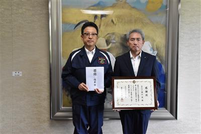 8.25豪雨災害に係る福井市からの見舞金贈呈式
