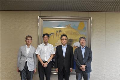 9.10　日本地震工学シンポジウム運営委員の市長表敬訪問