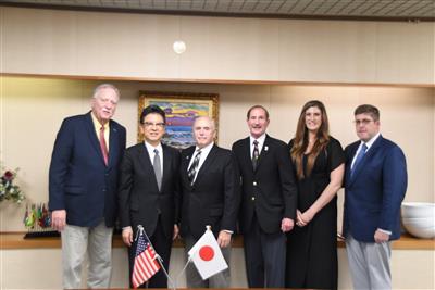 令和7年10月6日（月曜日）アメリカ・ローム市代表団の市長表敬訪問