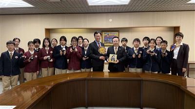 和7年11月6日（木曜日）中国・蘇州高新区　蘇州科技城外国語学校訪問団の副市長表敬訪問