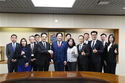 令和7年12月19日（金曜日）台湾・新竹市邱臣遠（キュウ　シンエン）副市長による表敬訪問