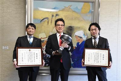 令和8年2月18日（水曜日）「株式会社エスヨン様及び白鷺電気工業株式会社様からの避雷針贈呈