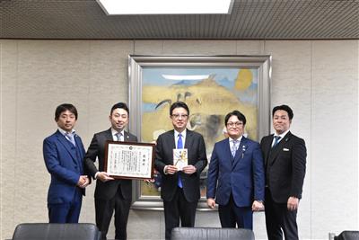 令和8年2月16日（月曜日）熊本りんどうライオンズクラブ様からの熊本城復元整備基金への寄附金贈呈