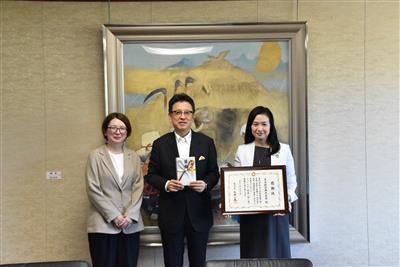 令和8年7月10日（金曜日）日本航空株式会社様からの熊本城災害復旧支援金への寄附金贈呈